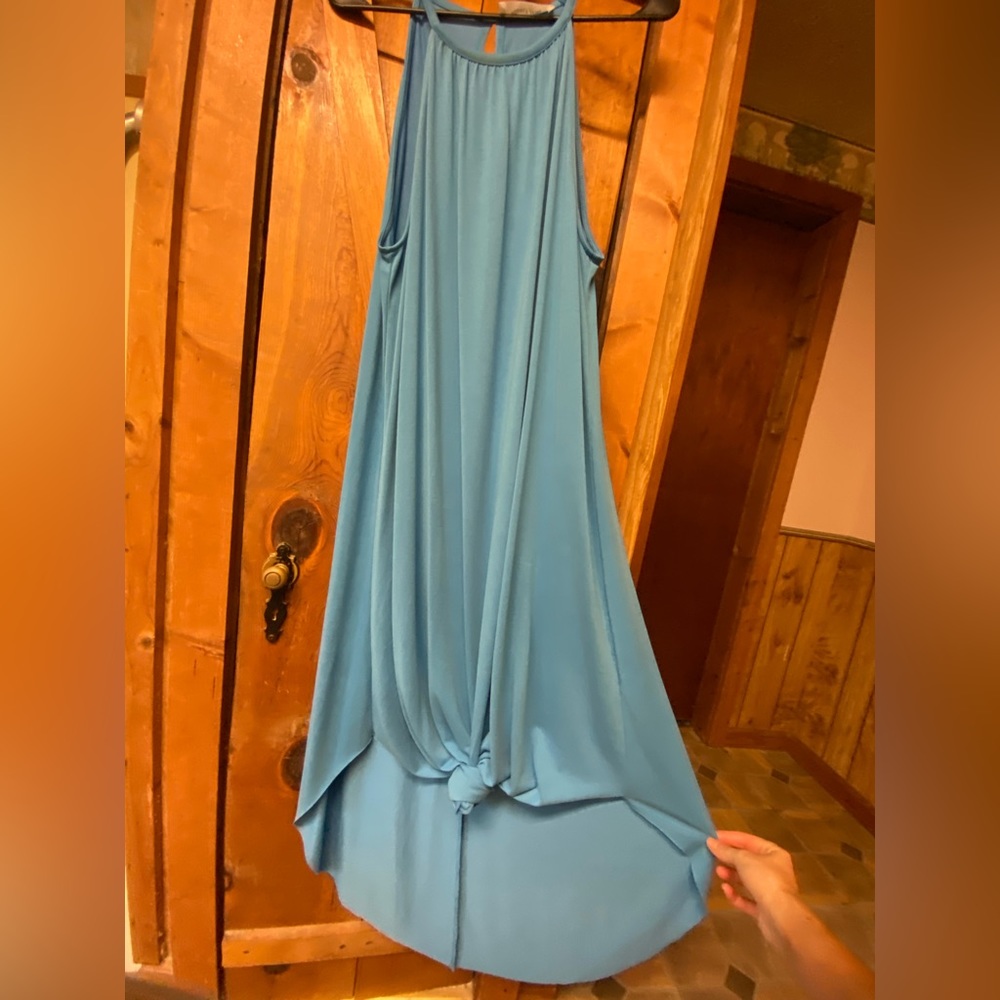 Double zero maxi dress in blue